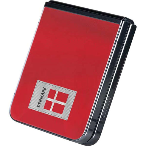 Denmark Soccer Flag Galaxy Z Flip5 5G Skin