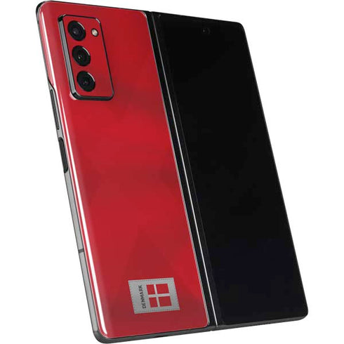 Denmark Soccer Flag Galaxy Z Fold2 5G Skin