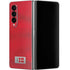 Denmark Soccer Flag Galaxy Z Fold4 5G Skin