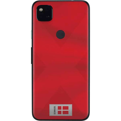 Denmark Soccer Flag Google Pixel 4a Skin