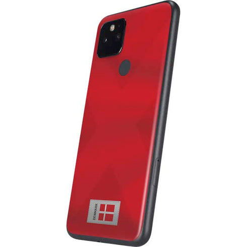 Denmark Soccer Flag Google Pixel 5 Skin