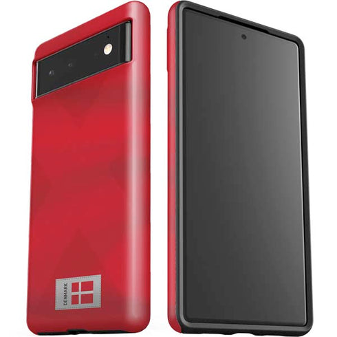 Denmark Soccer Flag Google Pixel 6 Case
