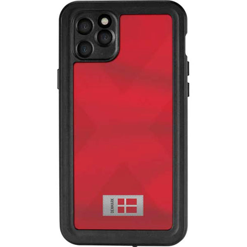 Denmark Soccer Flag iPhone 11 Pro Max Waterproof Case