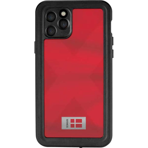 Denmark Soccer Flag iPhone 11 Pro Waterproof Case