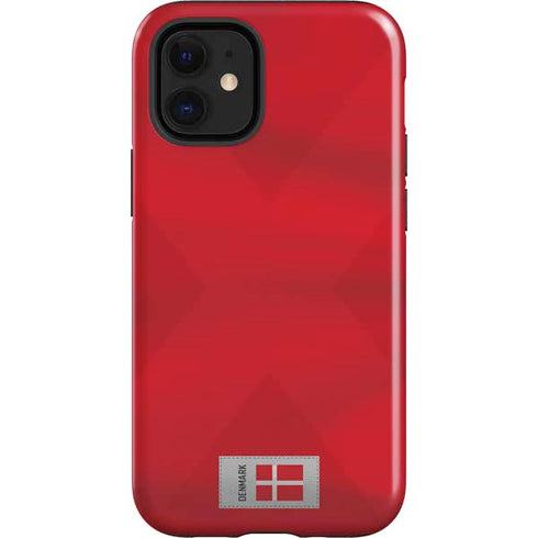 Denmark Soccer Flag iPhone 12 Mini Impact Case