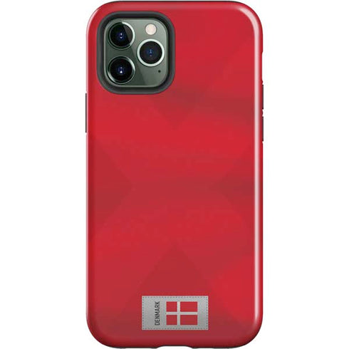 Denmark Soccer Flag iPhone 12 Pro Impact Case