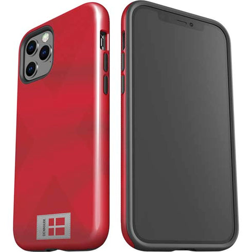 Denmark Soccer Flag iPhone 12 Pro Impact Case