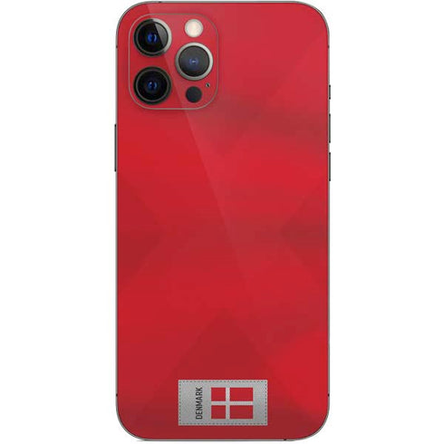 Denmark Soccer Flag iPhone 12 Pro Max Skin