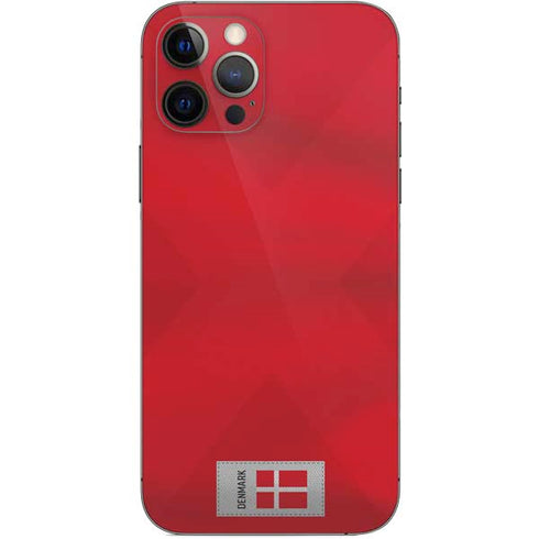 Denmark Soccer Flag iPhone 12 Pro Skin