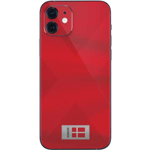 Denmark Soccer Flag iPhone 12 Skin
