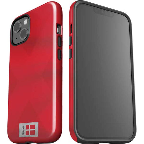 Denmark Soccer Flag iPhone 15 Impact Case