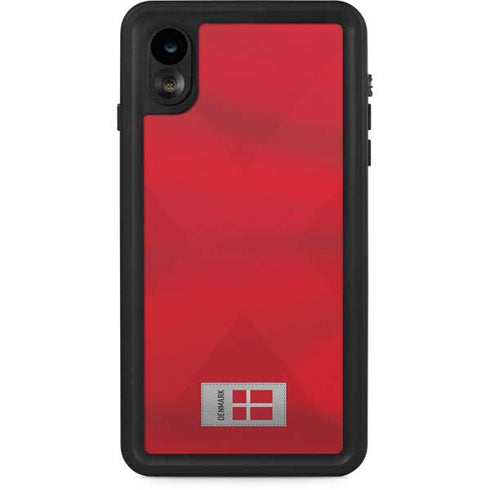 Denmark Soccer Flag iPhone XR Waterproof Case