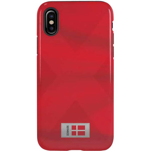 Denmark Soccer Flag iPhone XS Pro Case