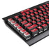Denmark Soccer Flag K95 RGB PLATINUM Mechanical Gaming Keyboard Skin