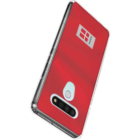 Denmark Soccer Flag LG Stylo 6 Clear Case