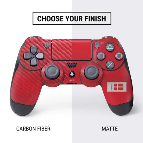 Denmark Soccer Flag PS4 Controller Skin