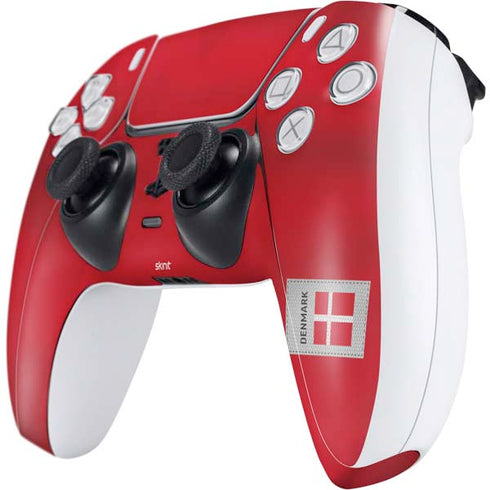 Denmark Soccer Flag PS5 Controller Skin