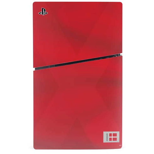 Denmark Soccer Flag PS5 Slim Disk Bundle Skin
