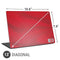 Denmark Soccer Flag Universal Laptop 13in (10.6 x 7.6in) Skin