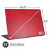 Denmark Soccer Flag Universal Laptop 13in (10.6 x 7.6in) Skin