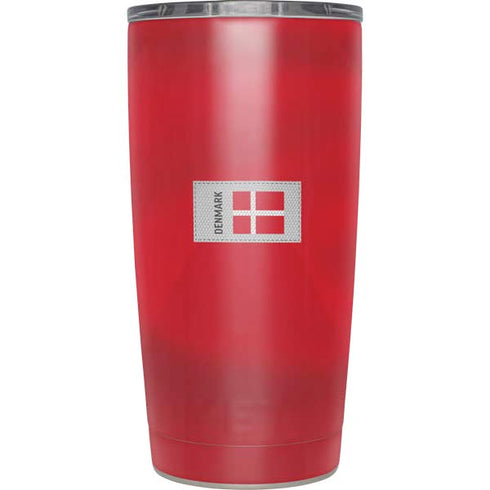 Denmark Soccer Flag Yeti 20oz Tumbler Skin