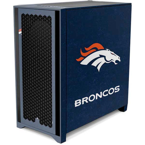 NFL Denver Broncos - Distressed Corsair 4000D Tempered Glass Mid-Tower ATX Case Skin