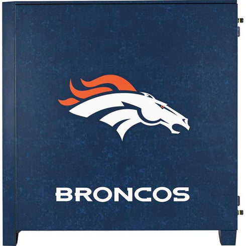 NFL Denver Broncos - Distressed Corsair 4000D Tempered Glass Mid-Tower ATX Case Skin