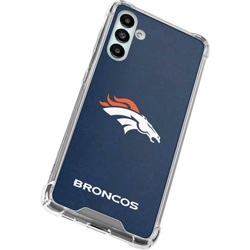 NFL Denver Broncos - Distressed Galaxy A13 5G Clear Case