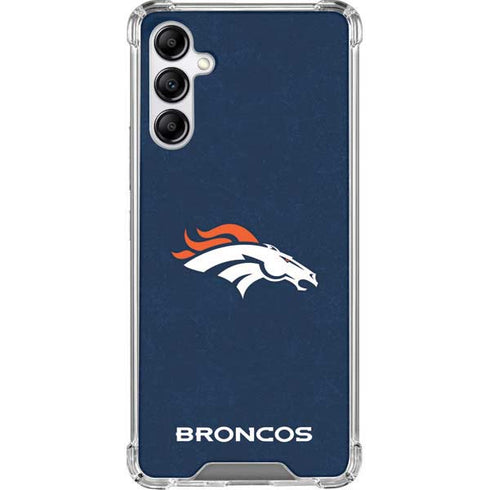 NFL Denver Broncos - Distressed Galaxy A14 5G Clear Case