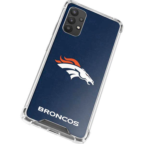 NFL Denver Broncos - Distressed Galaxy A32 5G Clear Case