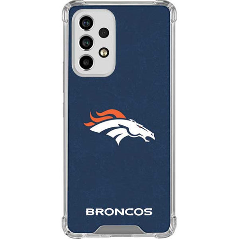 NFL Denver Broncos - Distressed Galaxy A33 5G Clear Case