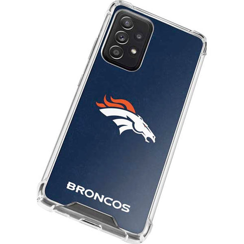 NFL Denver Broncos - Distressed Galaxy A52 5G Clear Case