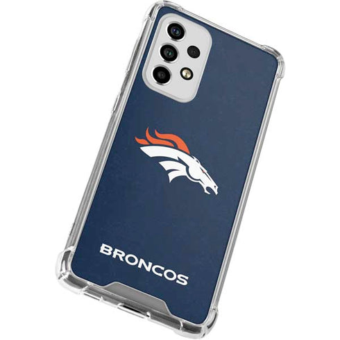 NFL Denver Broncos - Distressed Galaxy A53 5G Clear Case