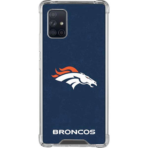 NFL Denver Broncos - Distressed Galaxy A71 5G Clear Case