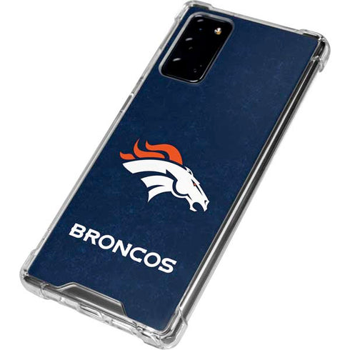 NFL Denver Broncos - Distressed Galaxy Note20 5G Clear Case