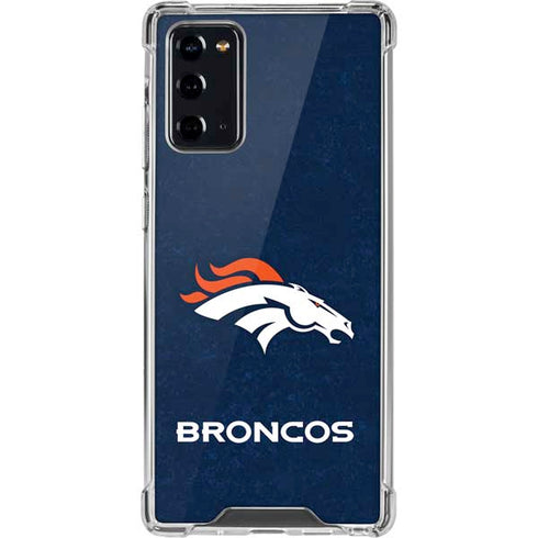 NFL Denver Broncos - Distressed Galaxy Note20 5G Clear Case