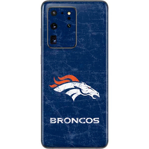 NFL Denver Broncos - Distressed Galaxy S20 Ultra 5G Skin