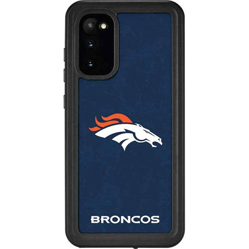 NFL Denver Broncos - Distressed Galaxy S20 Waterproof Case