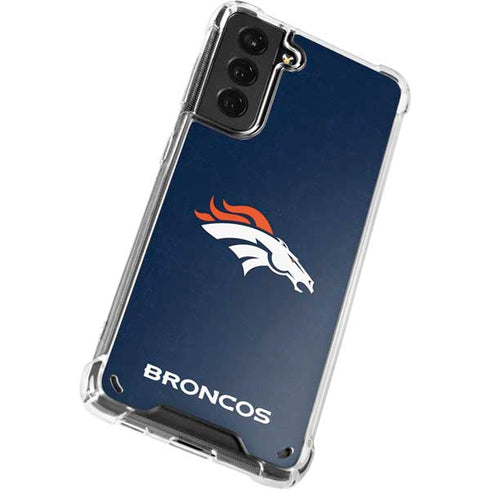 NFL Denver Broncos - Distressed Galaxy S21 Plus 5G Clear Case