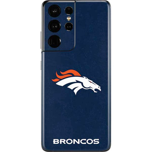 NFL Denver Broncos - Distressed Galaxy S21 Ultra 5G Skin