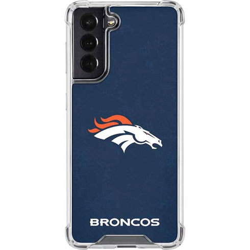 NFL Denver Broncos - Distressed Galaxy S22 Clear Case