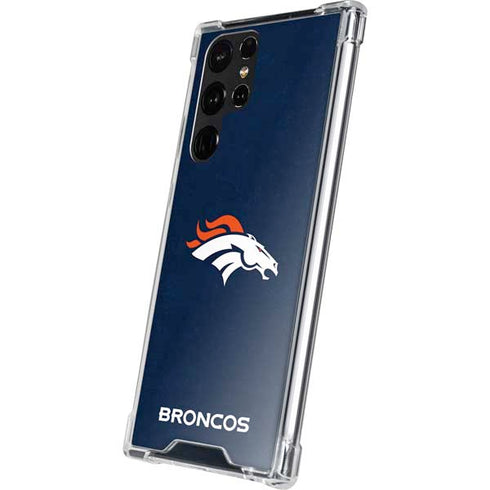 NFL Denver Broncos - Distressed Galaxy S22 Ultra Clear Case
