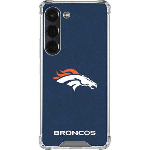 NFL Denver Broncos - Distressed Galaxy S23 Clear Case