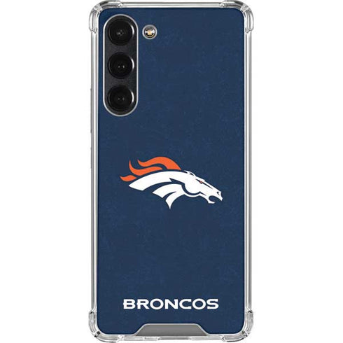 NFL Denver Broncos - Distressed Galaxy S23 Plus Clear Case