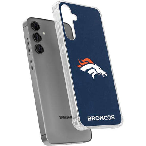 NFL Denver Broncos - Distressed Galaxy S24 Plus Clear Case