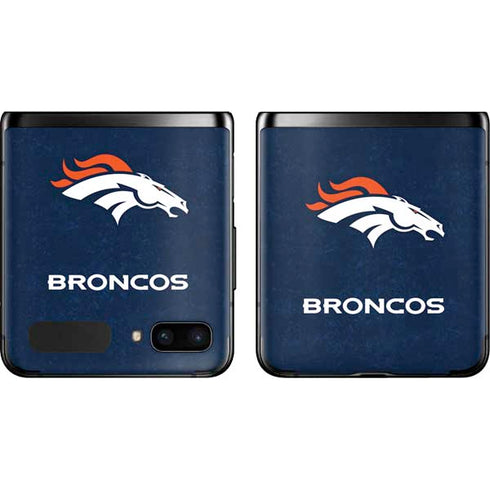 NFL Denver Broncos - Distressed Galaxy Z Flip Skin