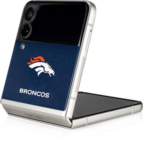 NFL Denver Broncos - Distressed Galaxy Z Flip3 5G Skin