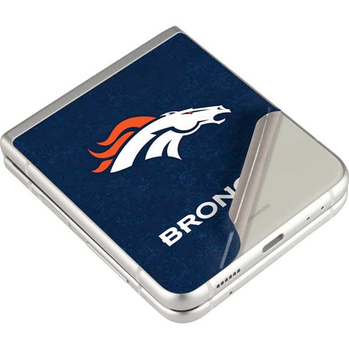 NFL Denver Broncos - Distressed Galaxy Z Flip4 5G Skin