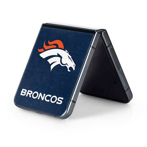 NFL Denver Broncos - Distressed Galaxy Z Flip5 5G Skin