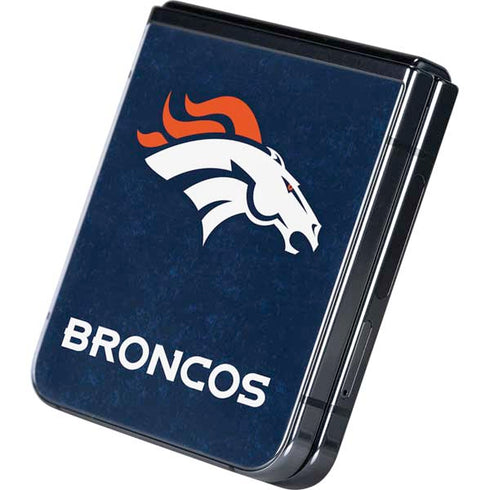 NFL Denver Broncos - Distressed Galaxy Z Flip5 5G Skin